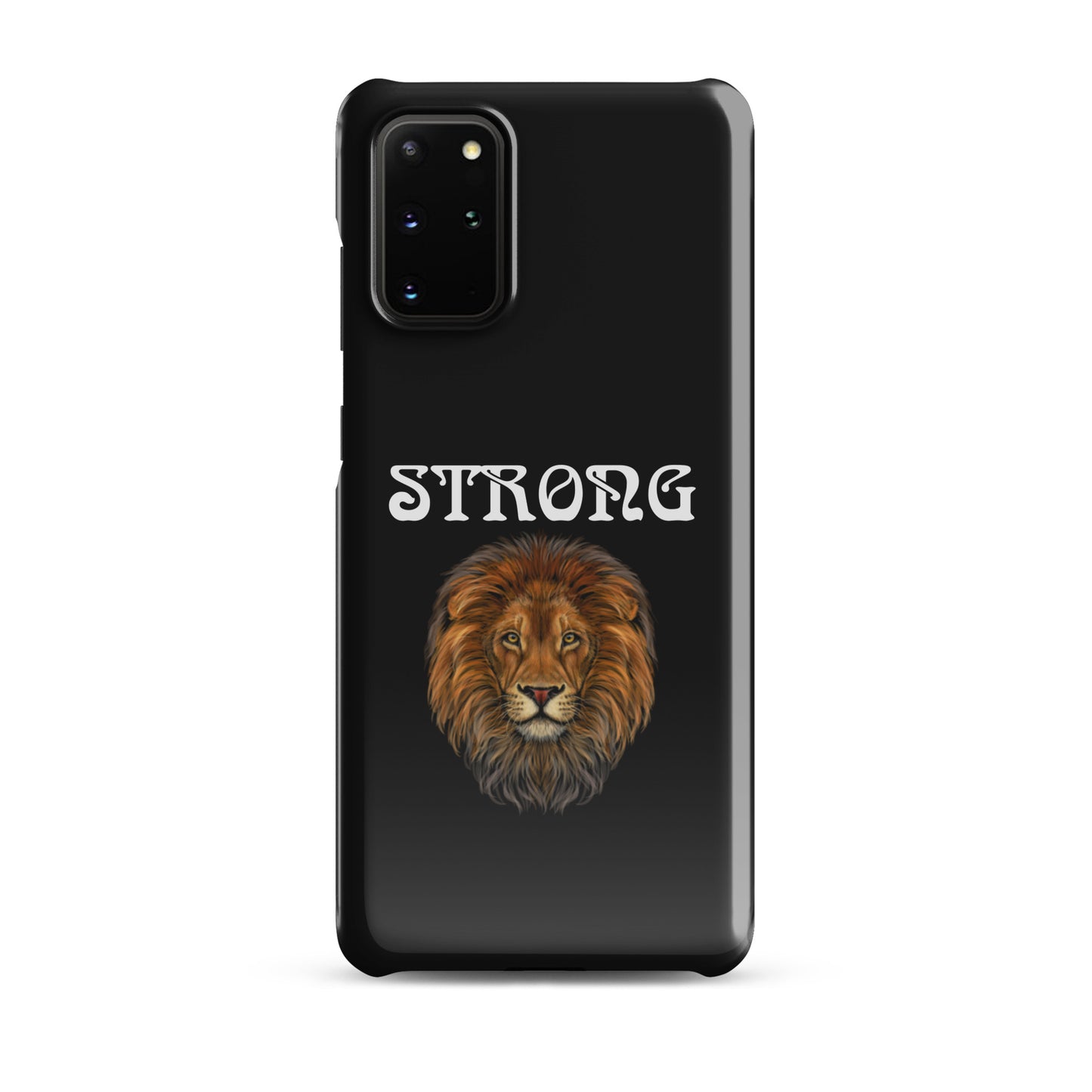 “STRONG”Black Snap Case for Samsung®W/White Font