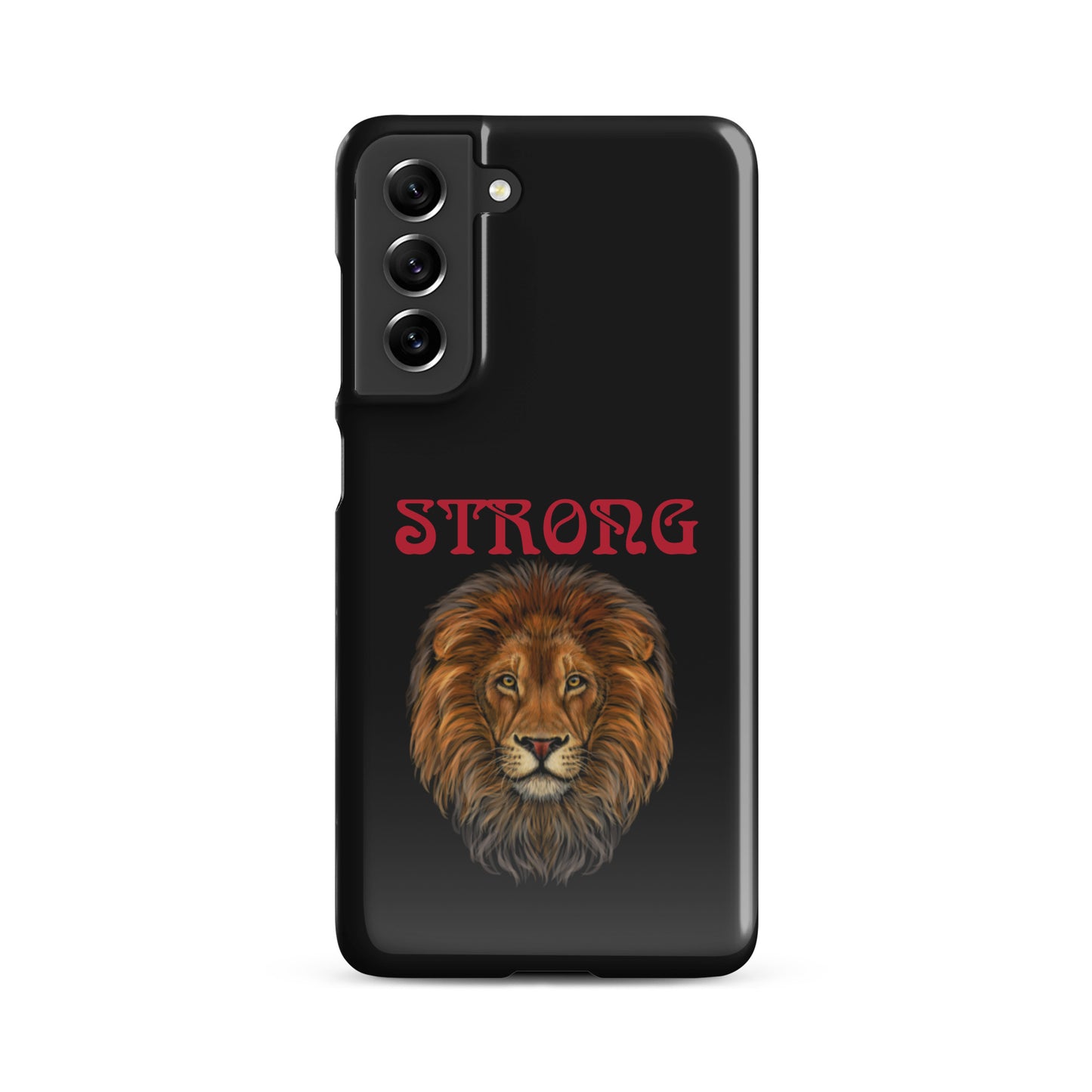 “STRONG”Black Snap Case for Samsung®W/Red Font
