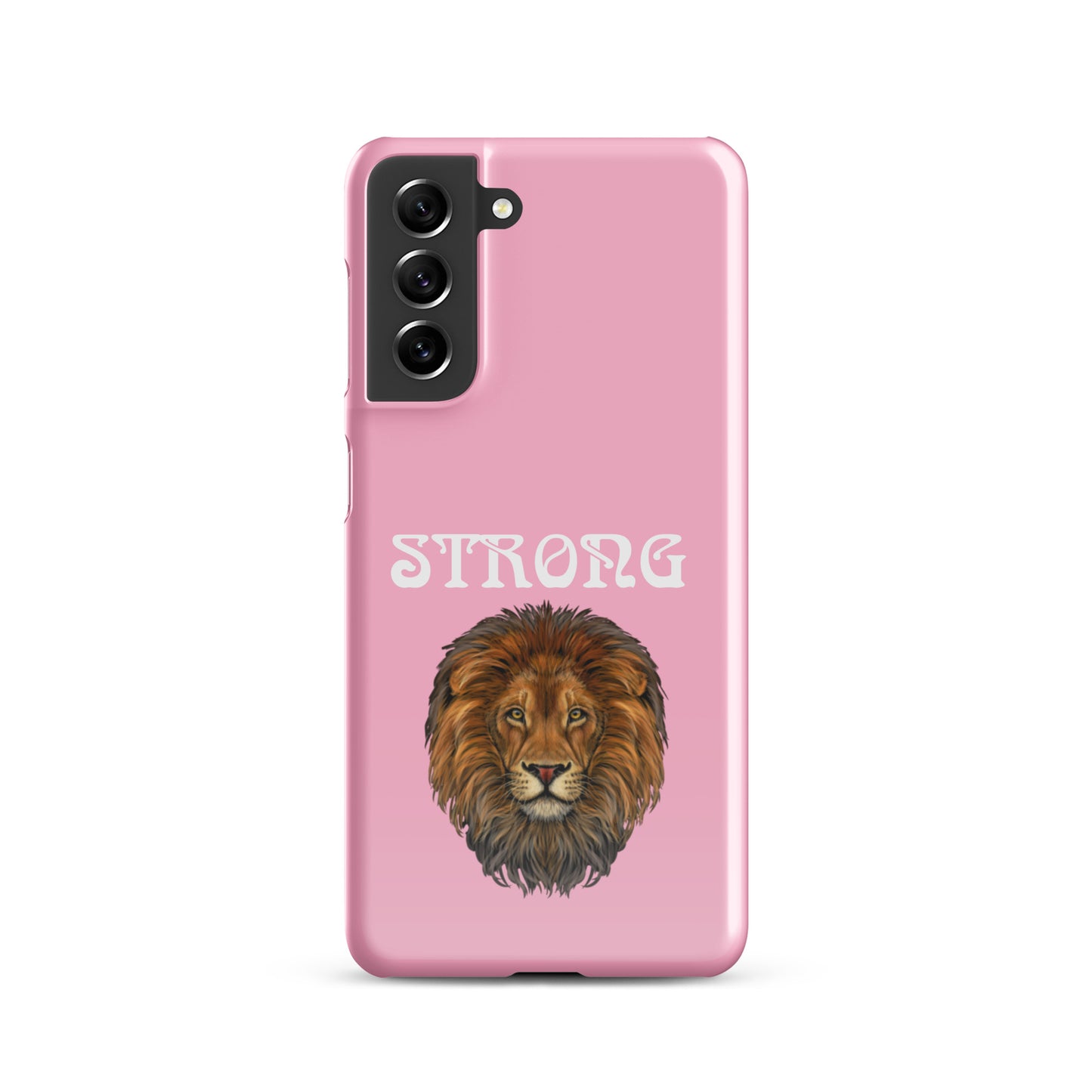 “STRONG”Cotton Candy Snap Case for Samsung®W/White Font