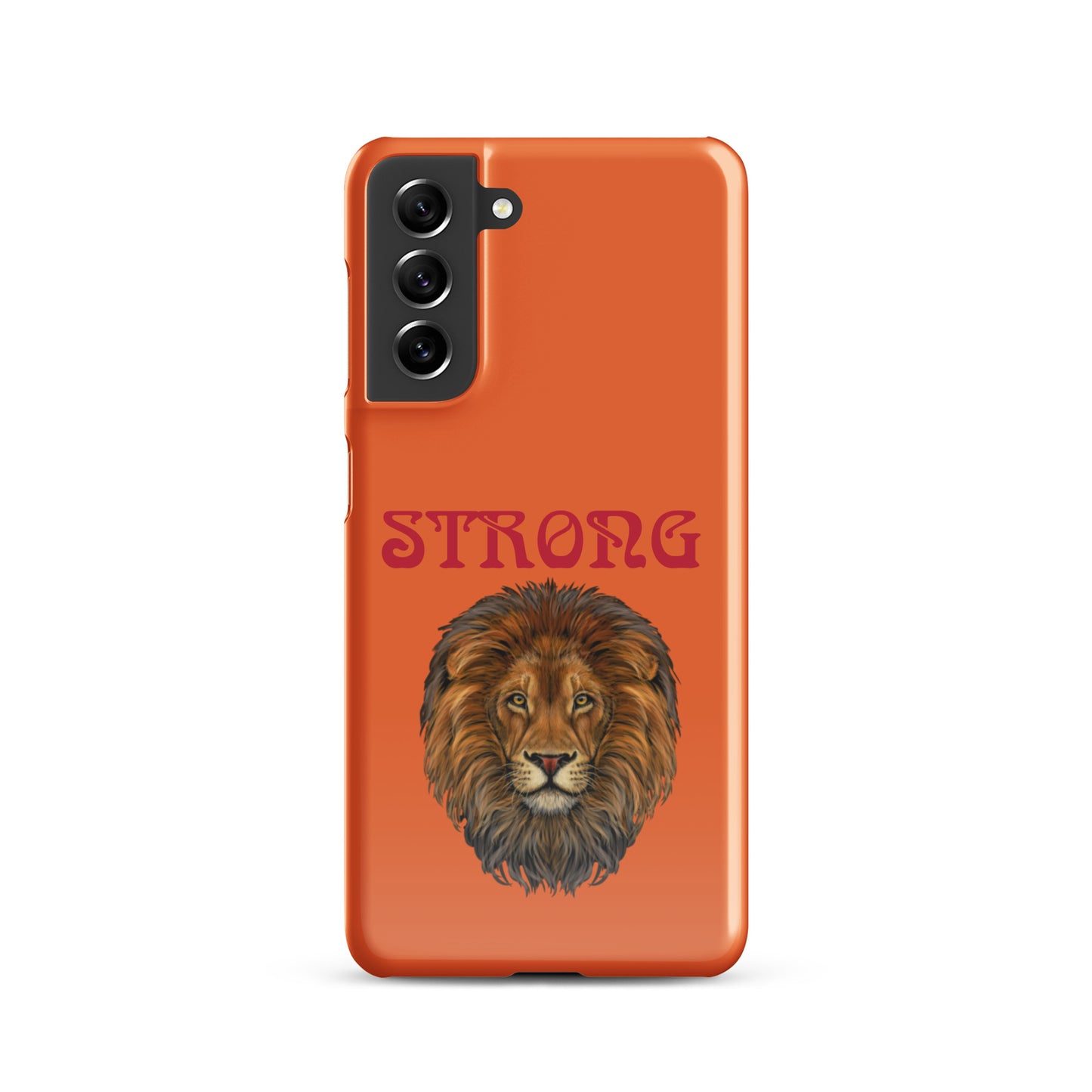 “STRONG”Orange Snap Case for Samsung®W/Red Font