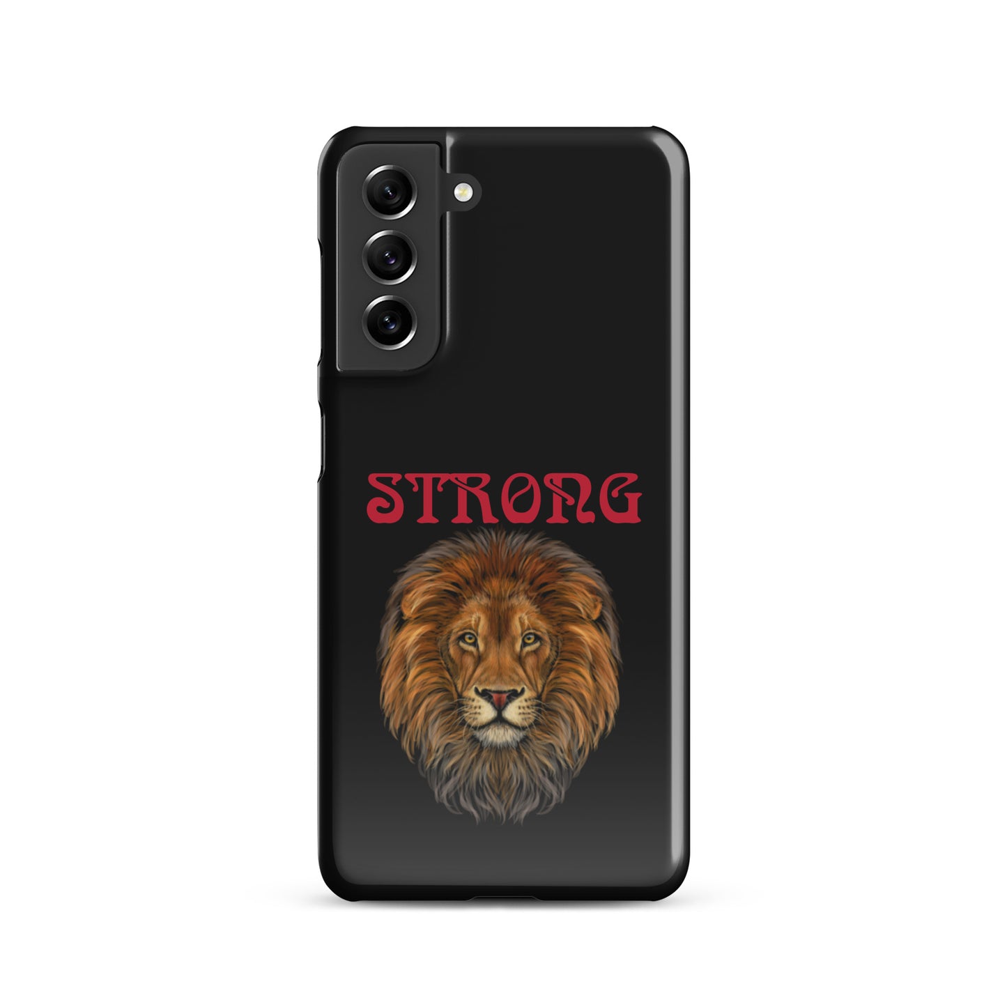 “STRONG”Black Snap Case for Samsung®W/Red Font