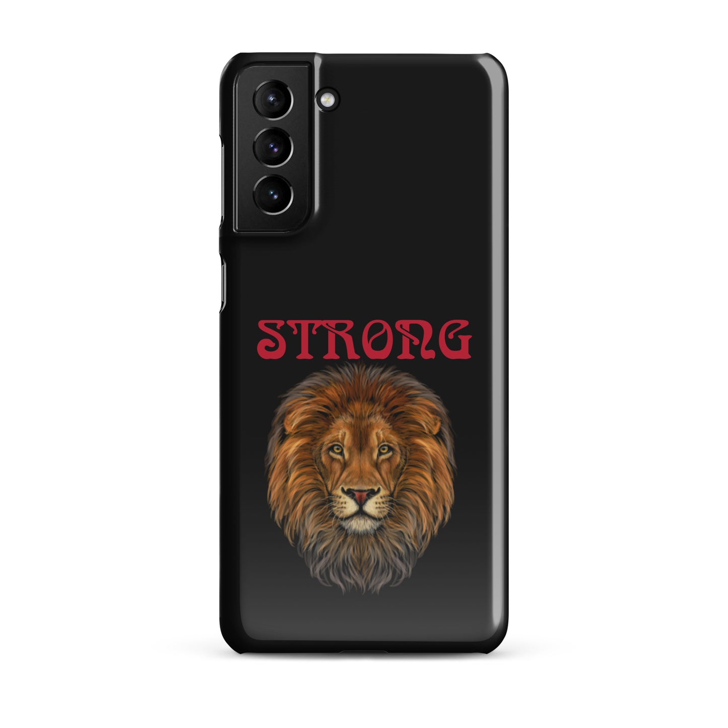“STRONG”Black Snap Case for Samsung®W/Red Font