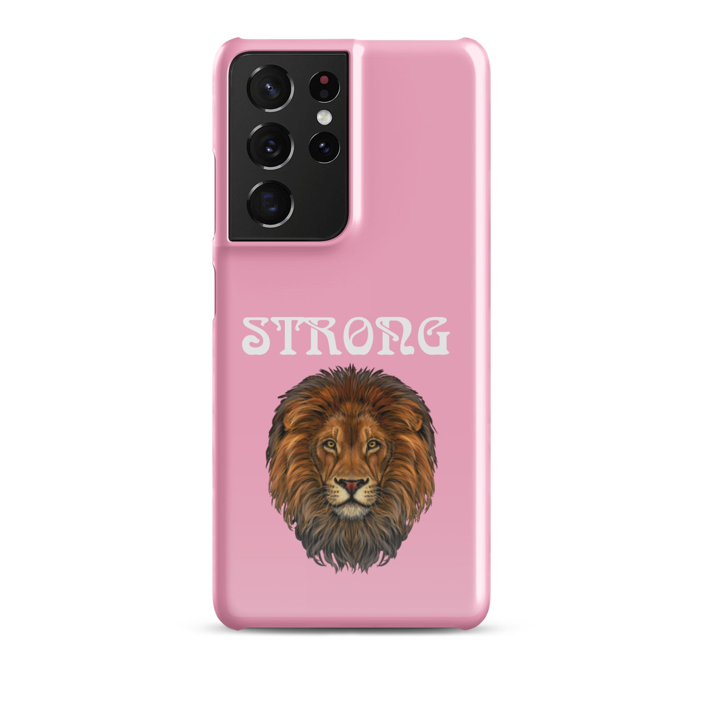 “STRONG”Cotton Candy Snap Case for Samsung®W/White Font