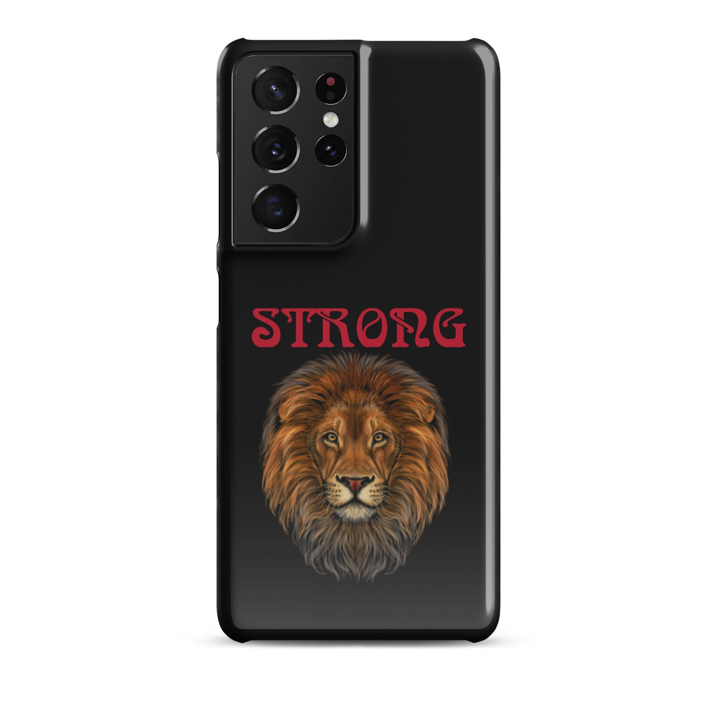 “STRONG”Black Snap Case for Samsung®W/Red Font