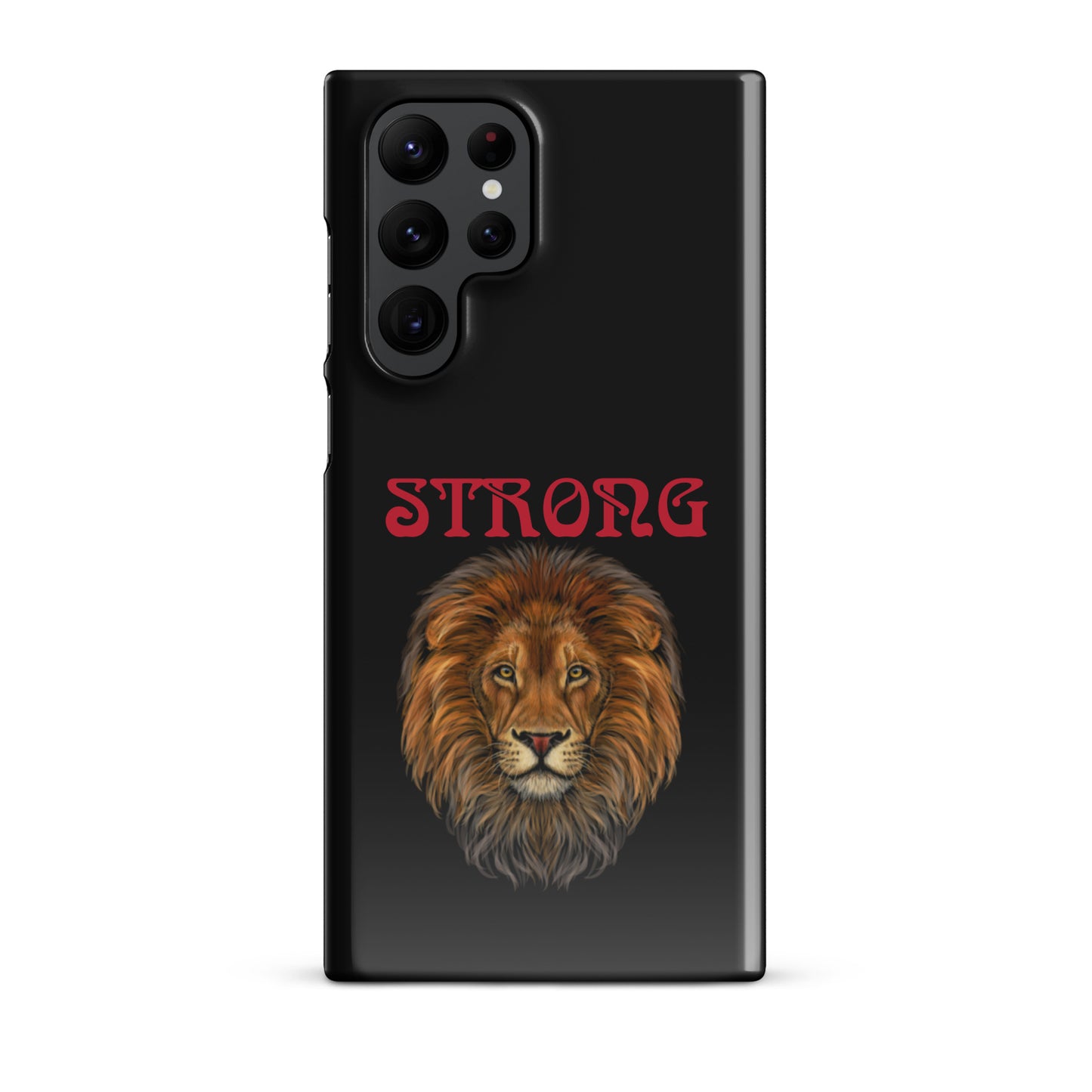 “STRONG”Black Snap Case for Samsung®W/Red Font