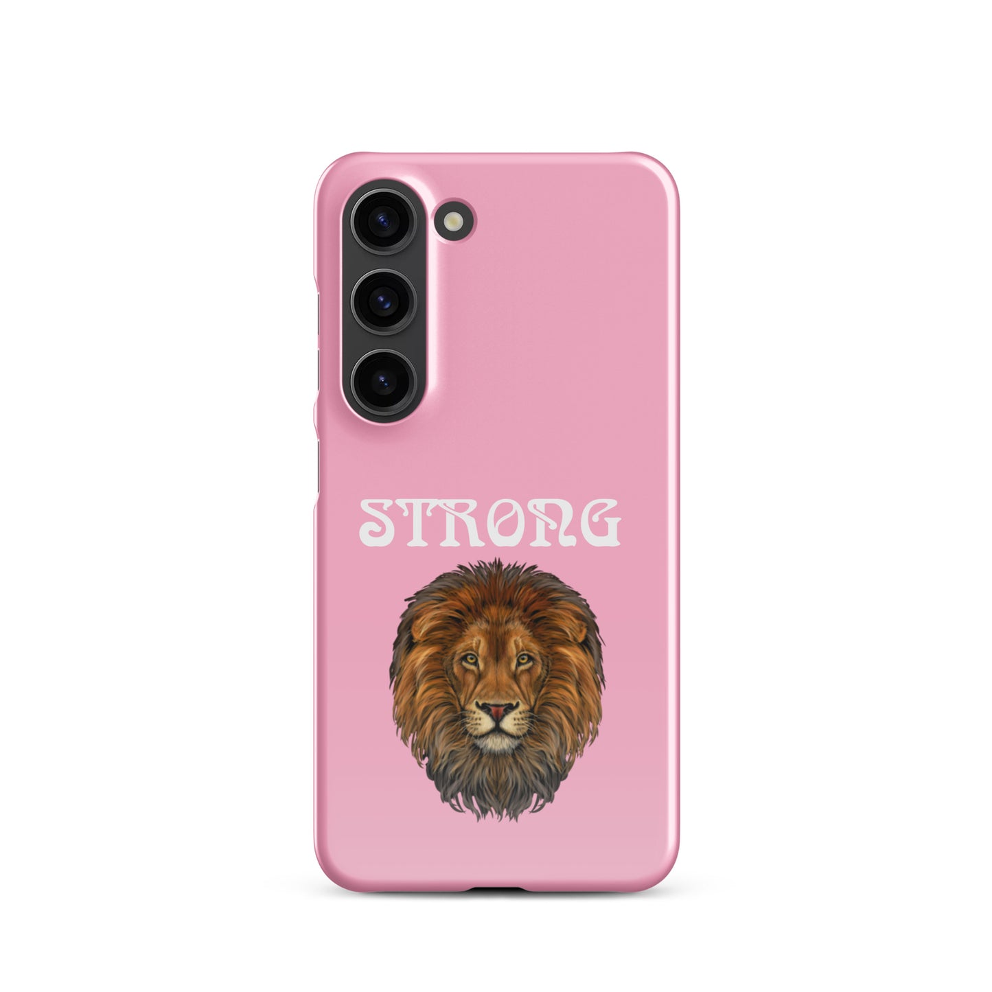 “STRONG”Cotton Candy Snap Case for Samsung®W/White Font