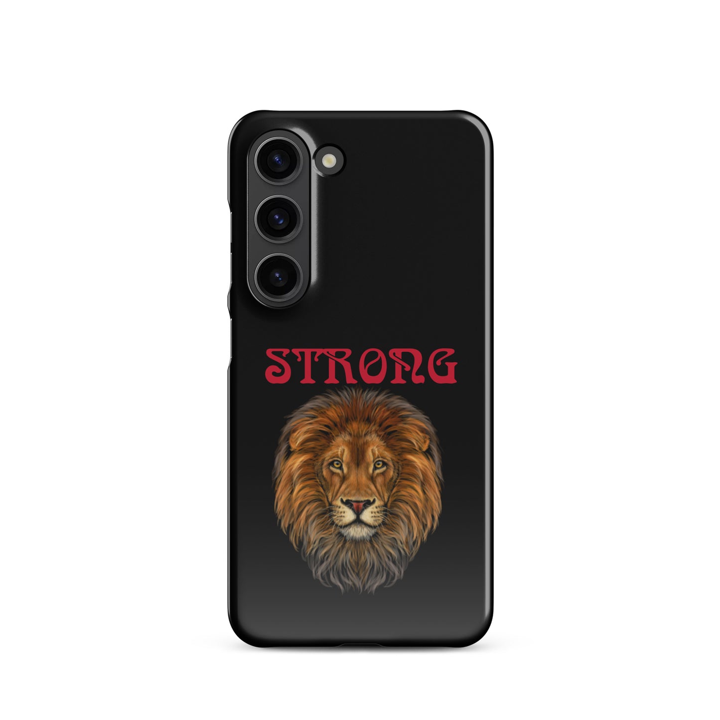 “STRONG”Black Snap Case for Samsung®W/Red Font