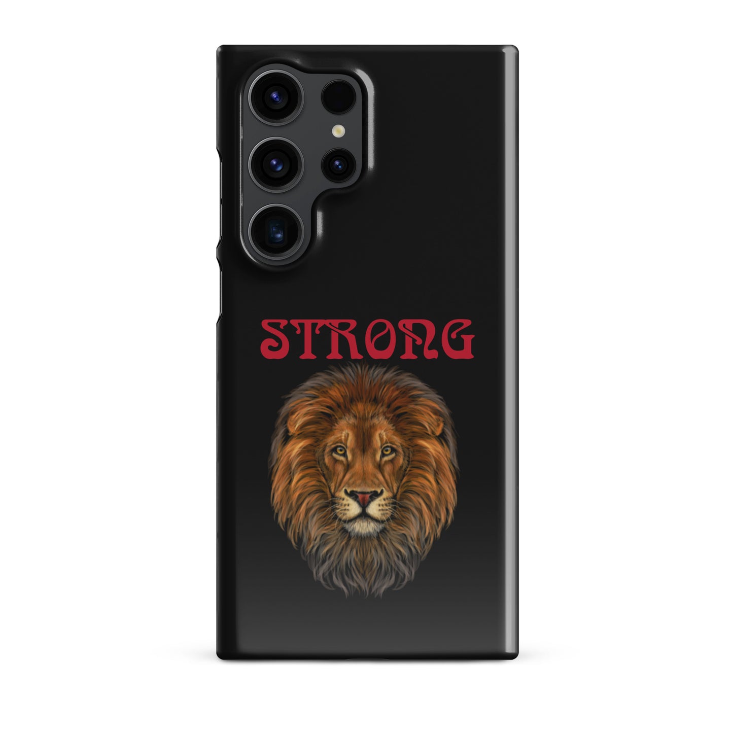“STRONG”Black Snap Case for Samsung®W/Red Font