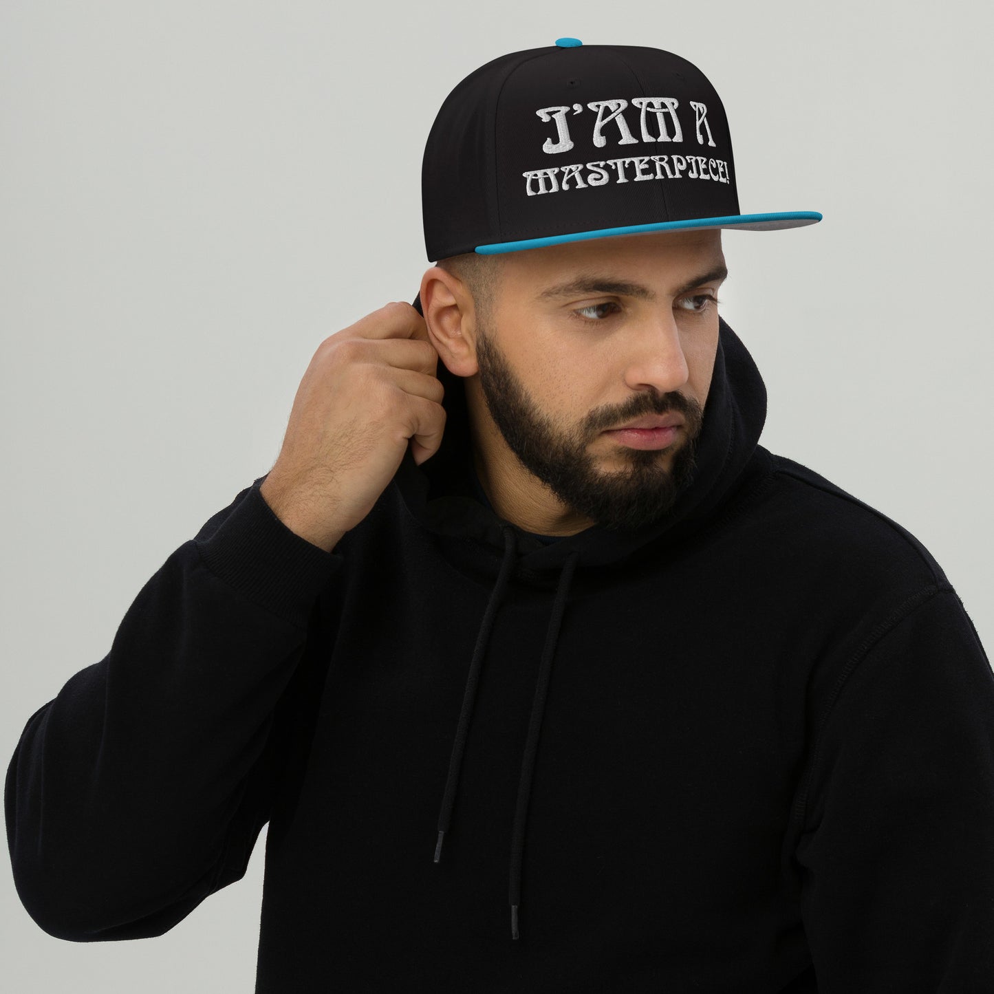 “I’AM A MASTERPIECE!"Snapback Hat W/White Font