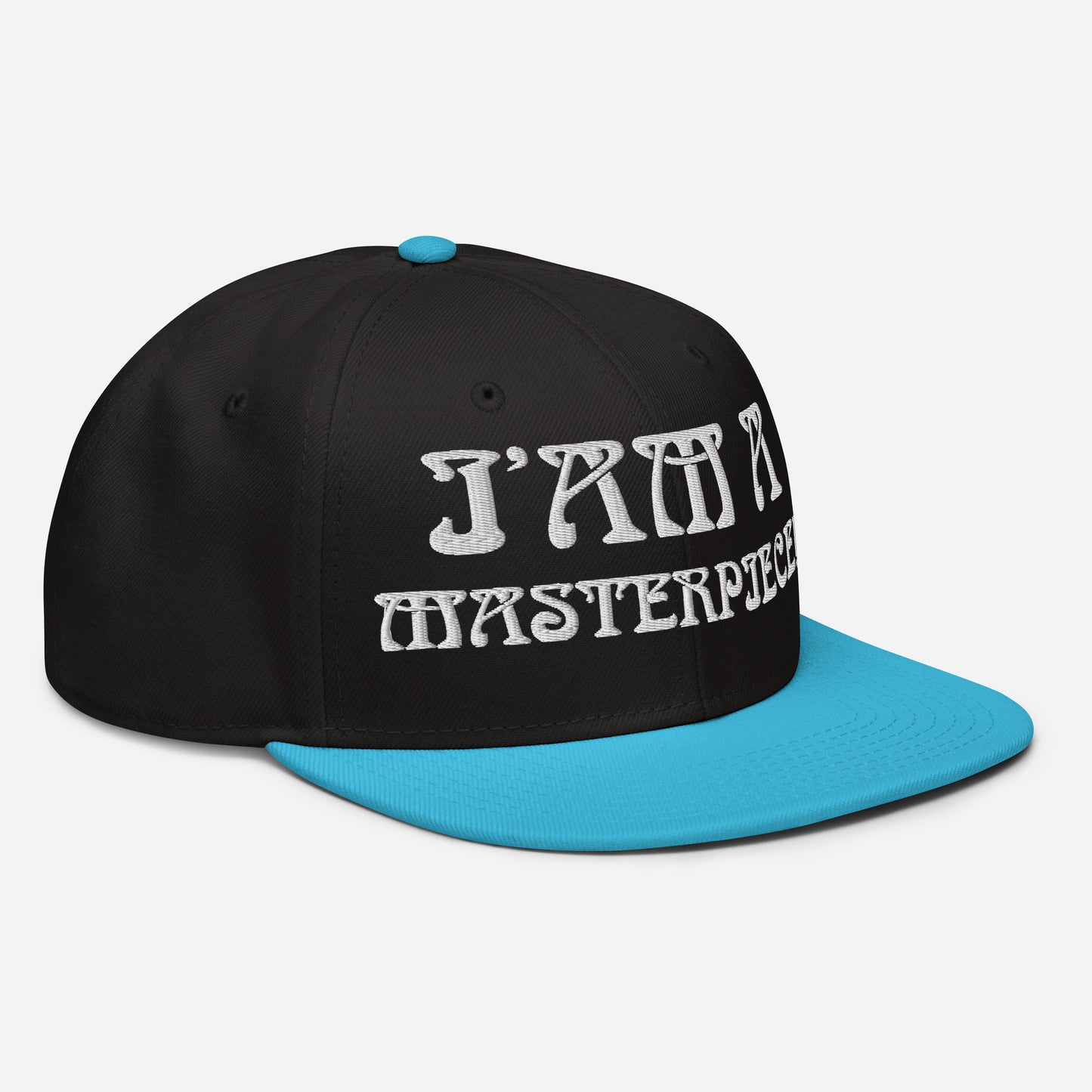 “I’AM A MASTERPIECE!"Snapback Hat W/White Font