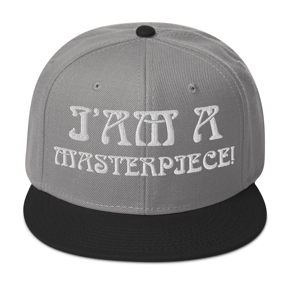 “I’AM A MASTERPIECE!"Snapback Hat W/White Font
