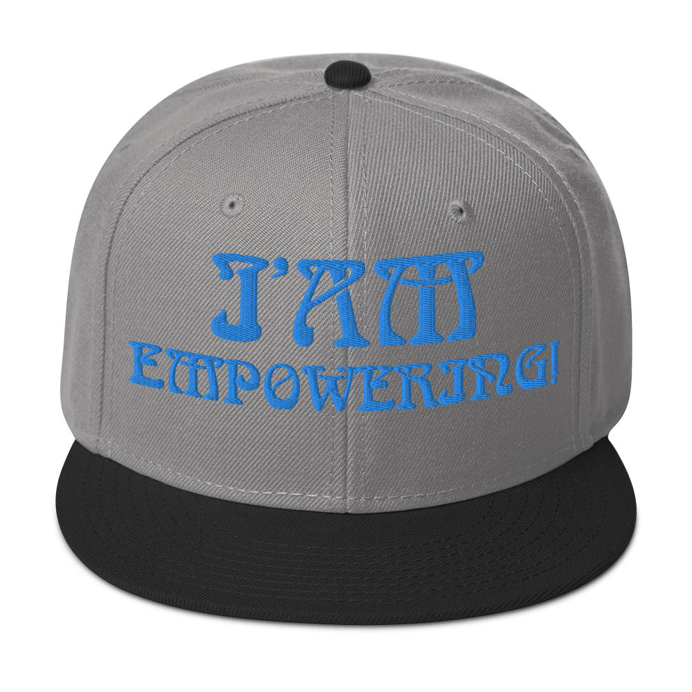 “I’AM EMPOWERING!”Snapback Hat W/Aqua Font