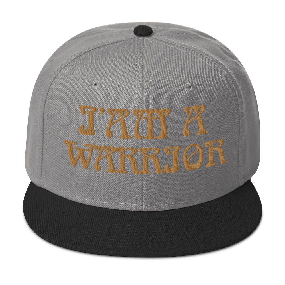“I’AM A WARRIOR”Snapback Hat W/Bronze Font