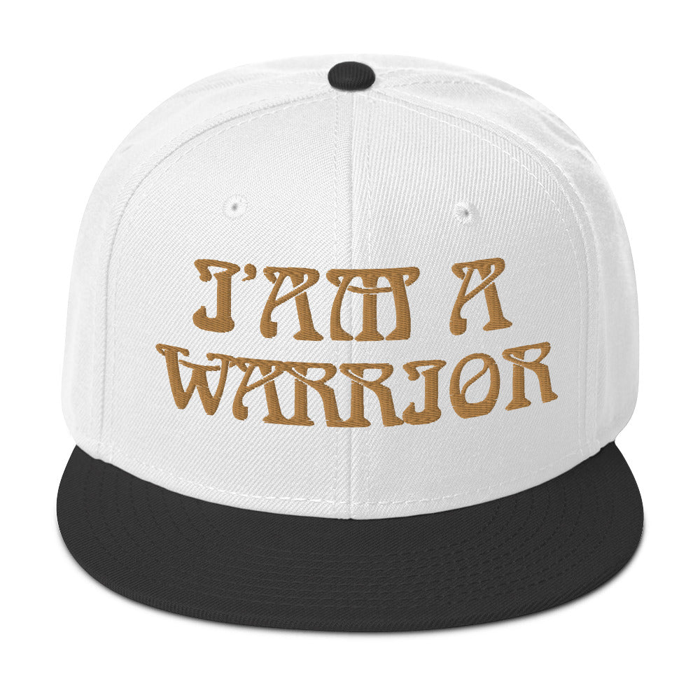“I’AM A WARRIOR”Snapback Hat W/Bronze Font