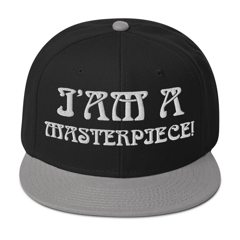 “I’AM A MASTERPIECE!"Snapback Hat W/White Font