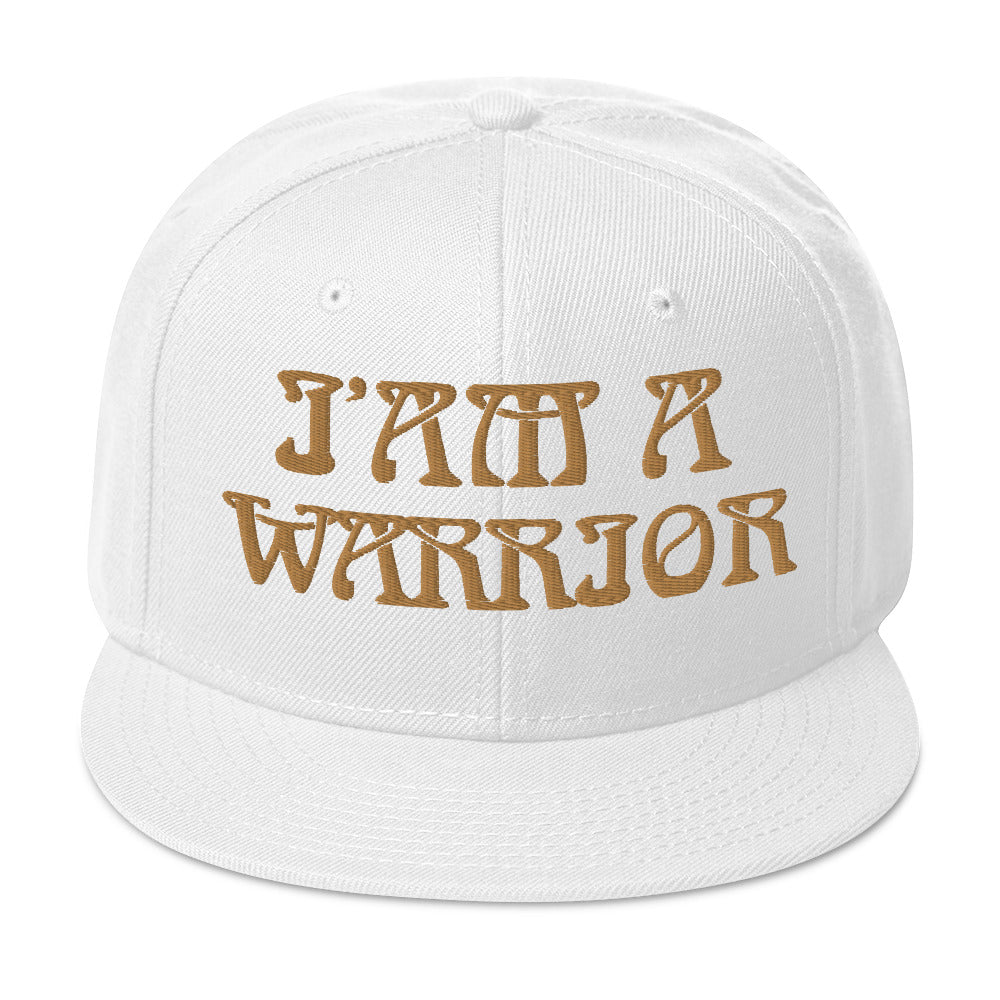 “I’AM A WARRIOR”Snapback Hat W/Bronze Font