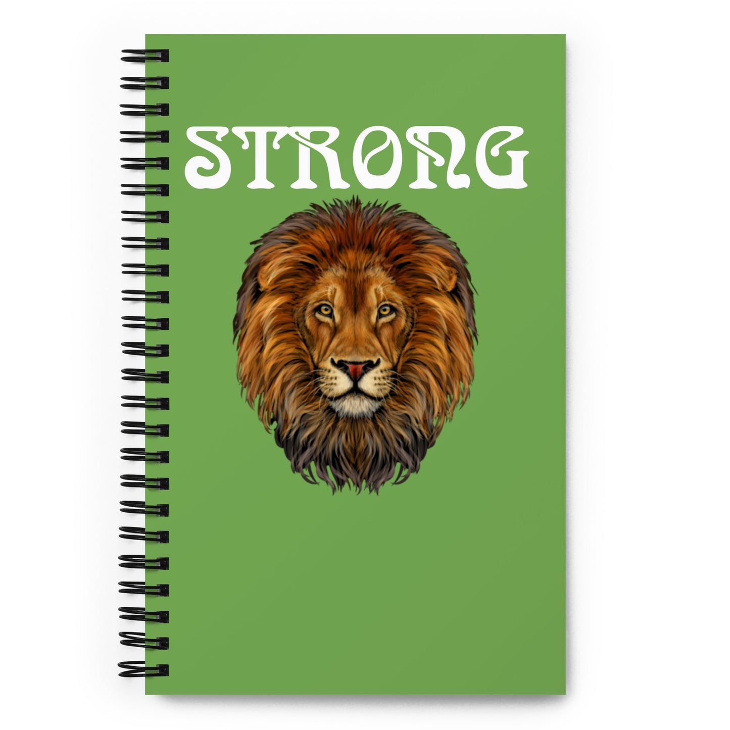 “STRONG”Green Spiral Notebook