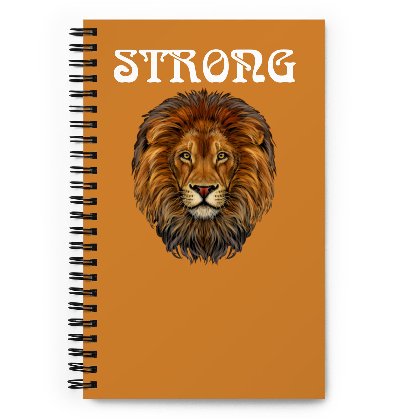 “STRONG”Bronze Spiral Notebook