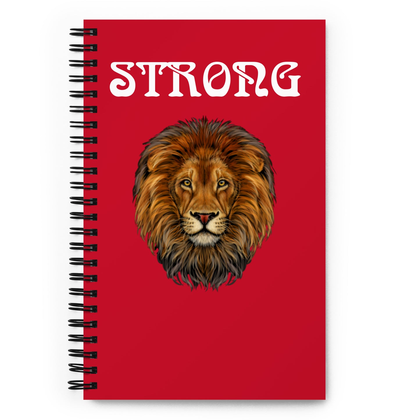 “STRONG”Red Spiral Notebook