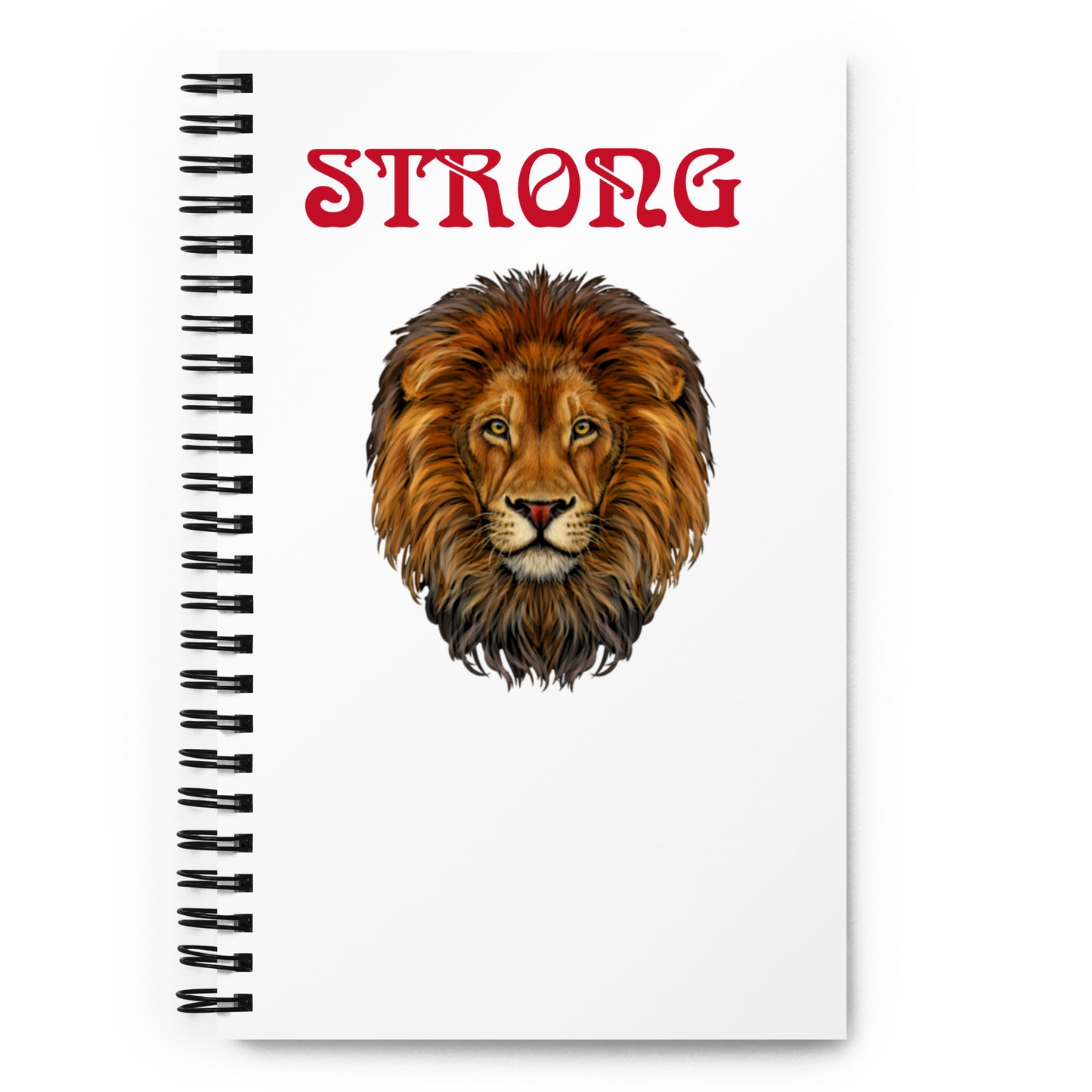 “STRONG”White Spiral Notebook