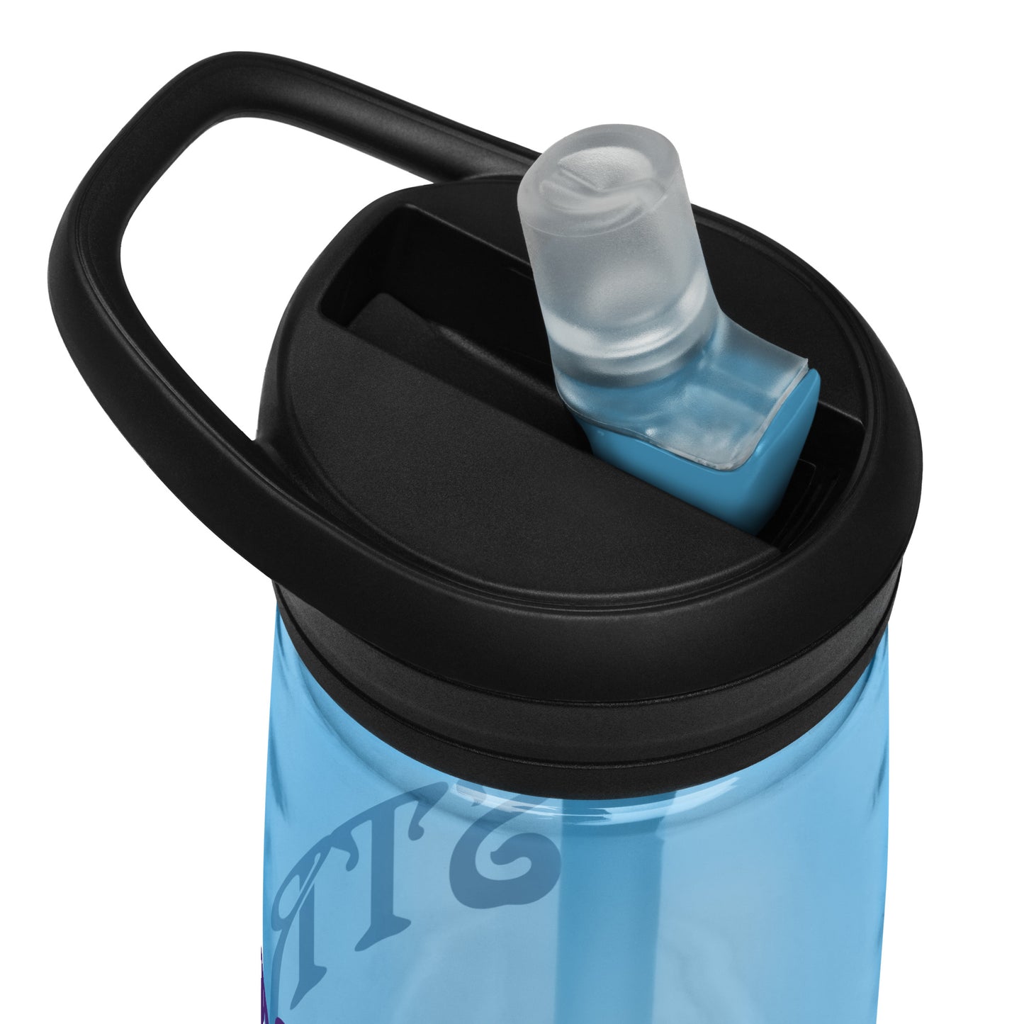 “STRONG” Sports Water Bottle W/Purple Font