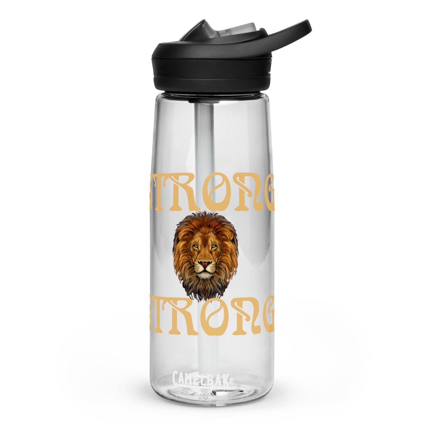 “STRONG” Sports Water Bottle W/Fawn Font