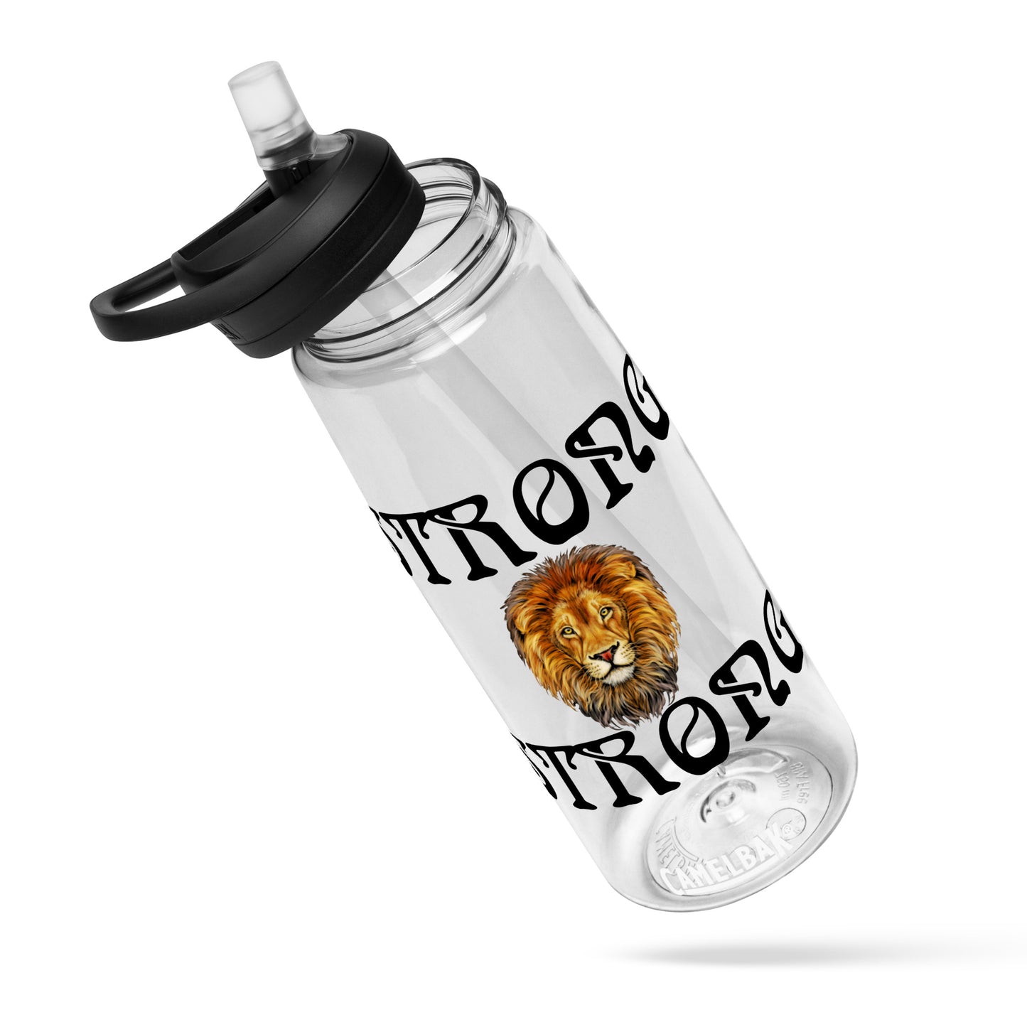 “STRONG” Sports Water Bottle W/Black Font