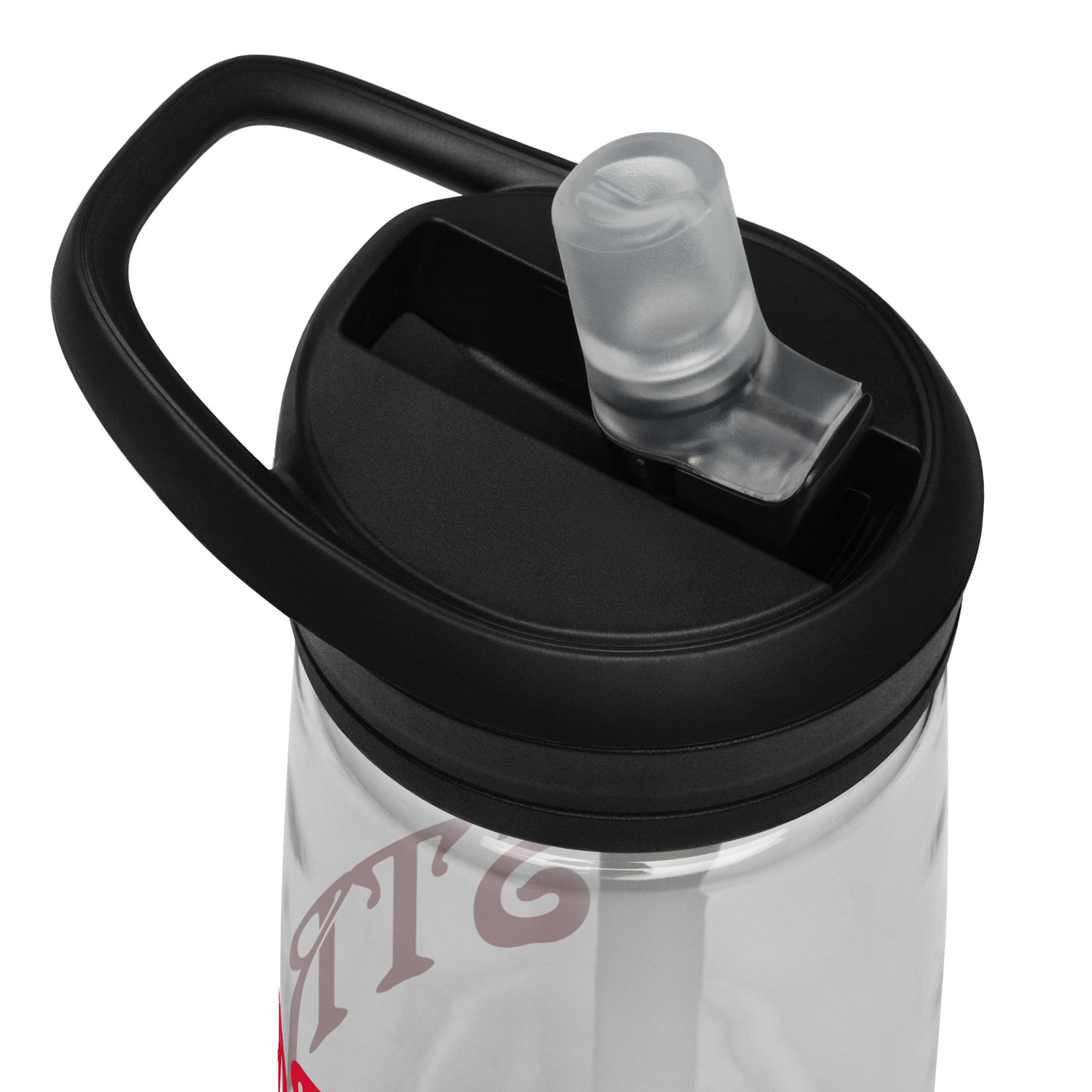 “STRONG” Sports Water Bottle W/Red Font