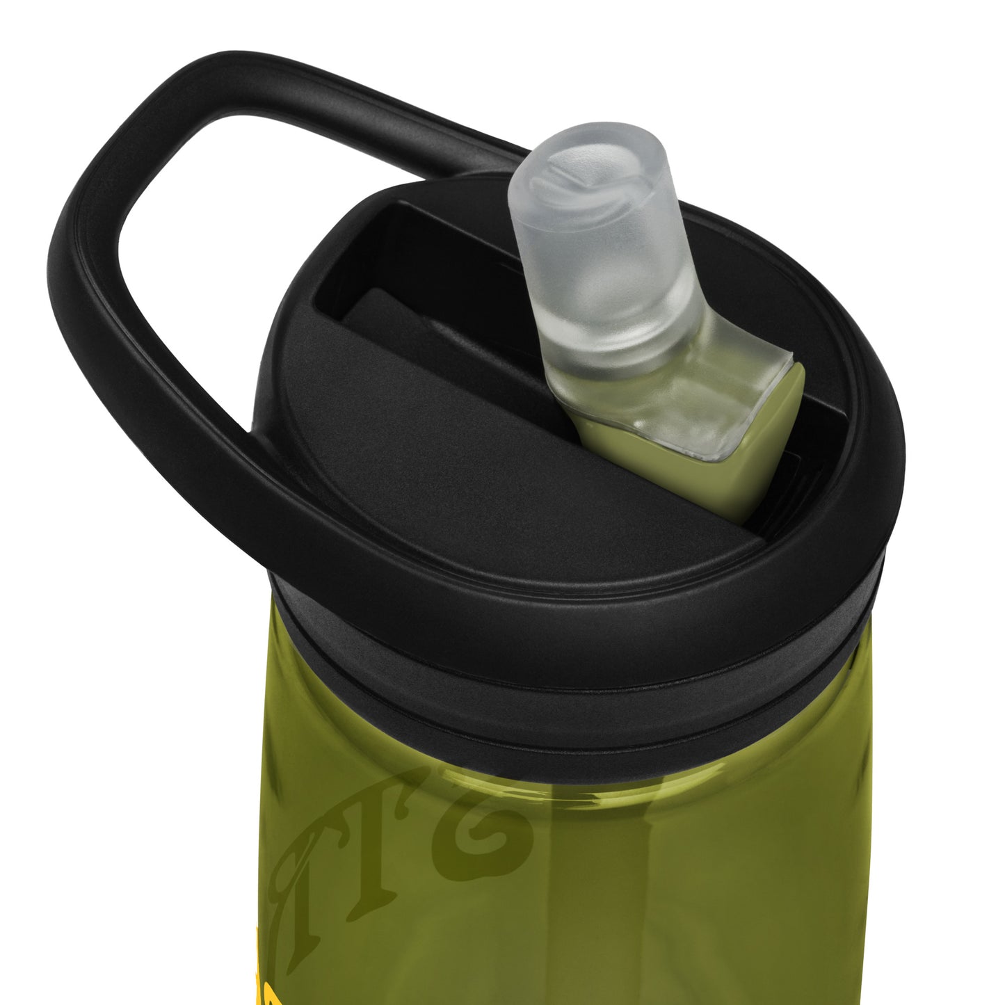 “STRONG” Sports Water Bottle W/Yellow Font
