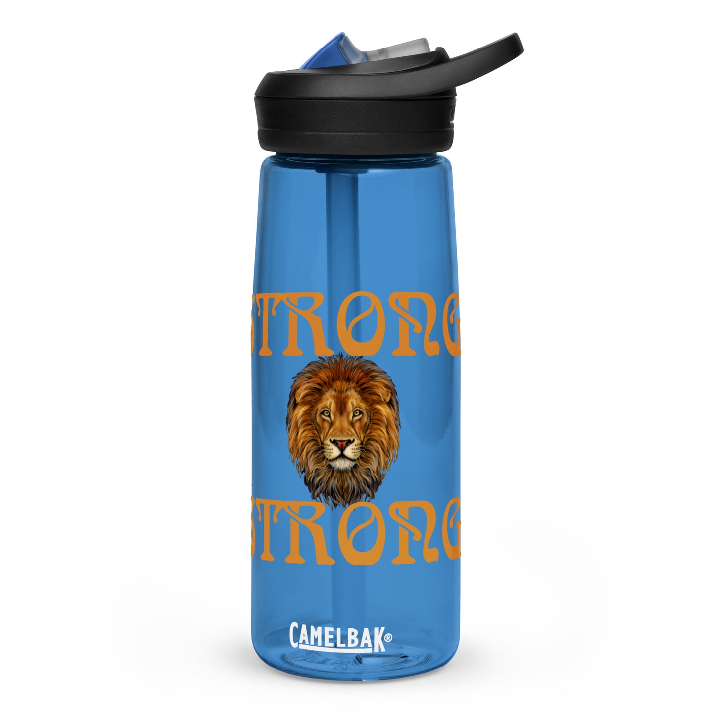 “STRONG” Sports Water Bottle W/Bronze Font