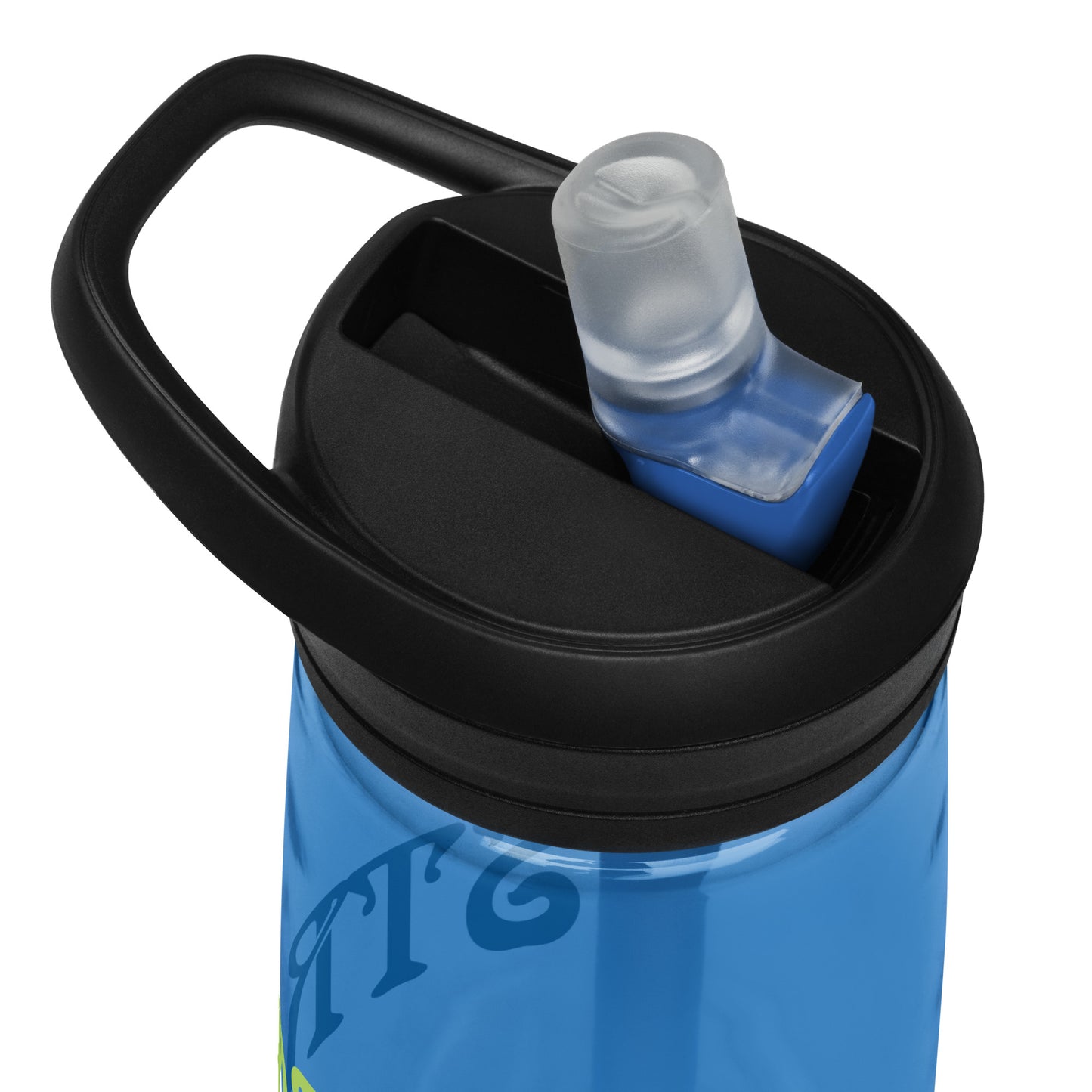 “STRONG” Sports Water Bottle W/Green Font