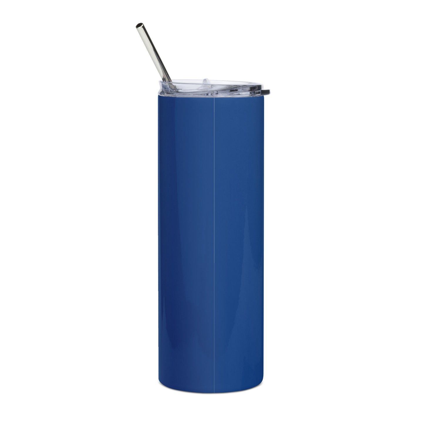 “STRONG”Blue Stainless Steel Tumbler W/White Font