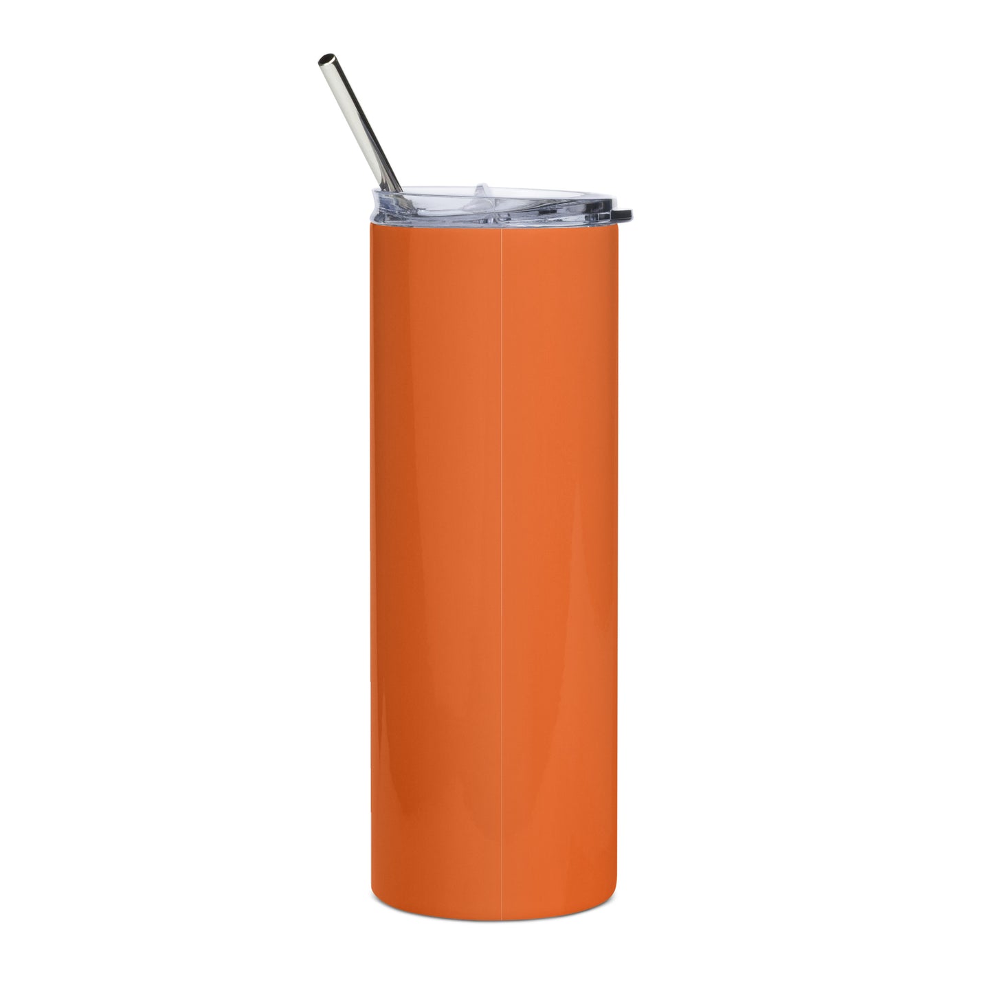 “STRONG”Orange Stainless Steel Tumbler W/White Font