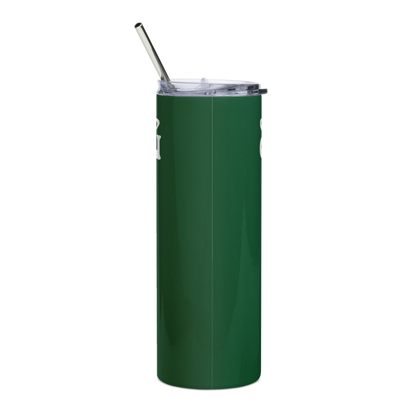“STRONG”Green Stainless Steel Tumbler W/White Font