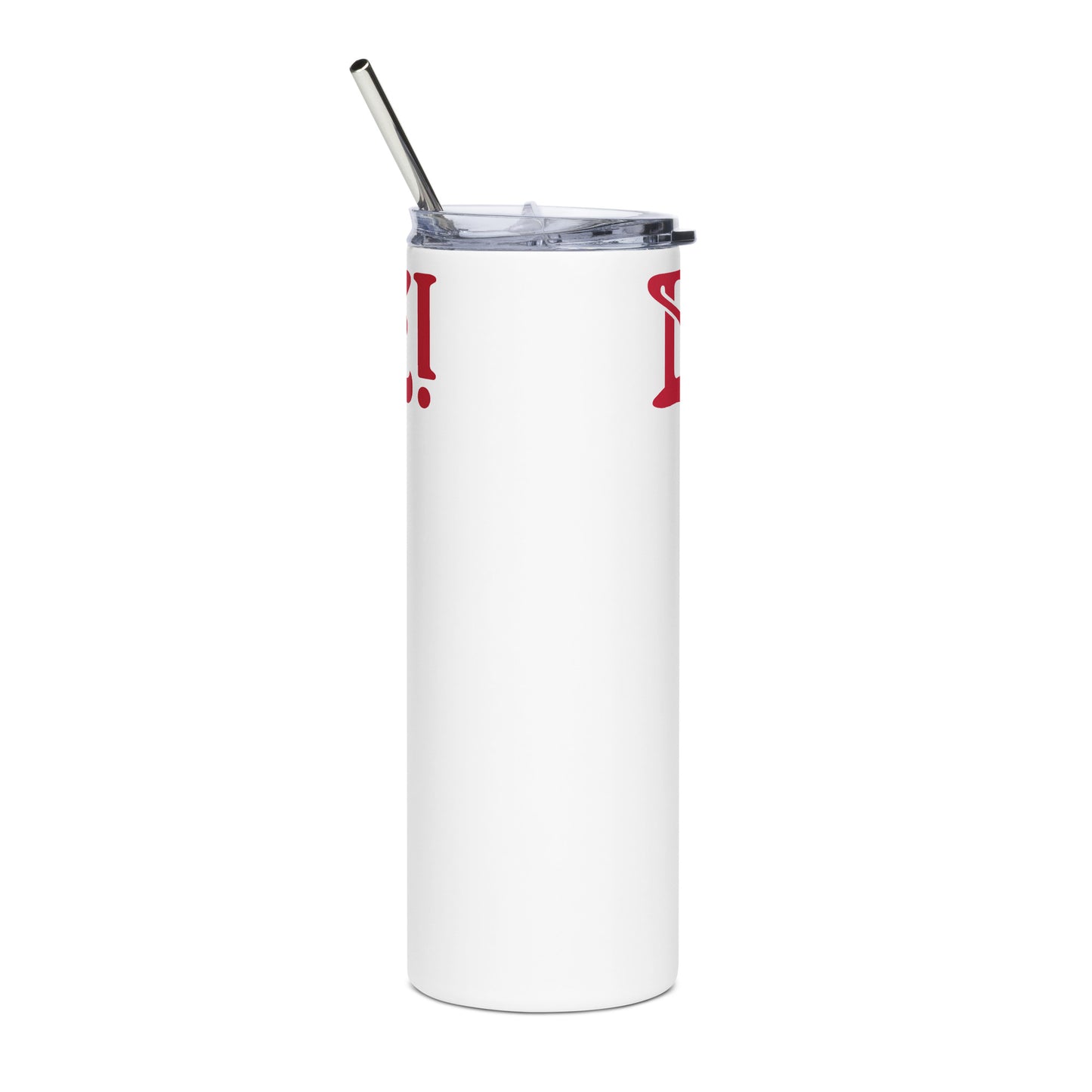 “BRAVE!”Stainless Steel Tumbler W/Red Font