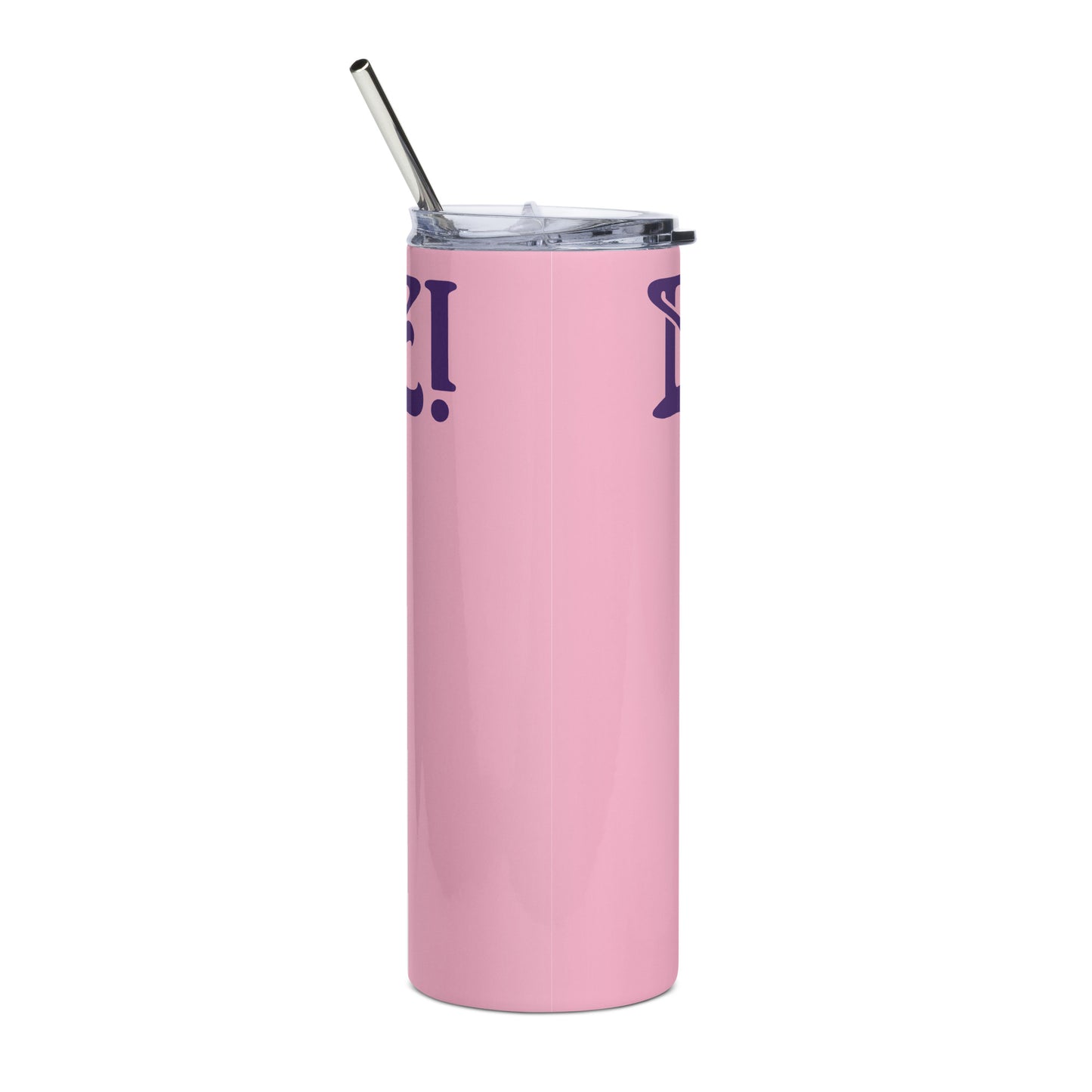 “BRAVE!”Cotton Candy Stainless Steel Tumbler W/Purple Font