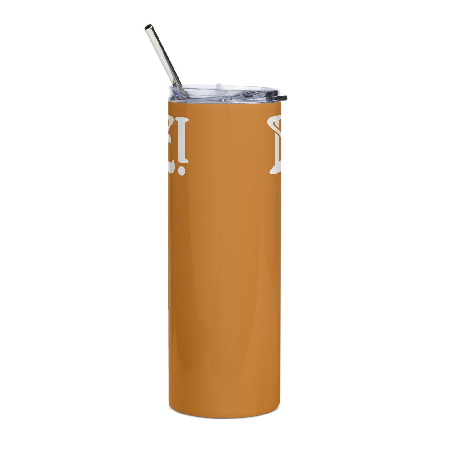 “BRAVE!”Bronze Stainless Steel Tumbler W/White Font