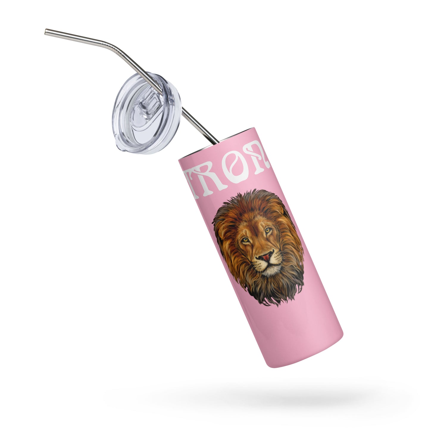 “STRONG”Cotton Candy Stainless Steel Tumbler W/White Font