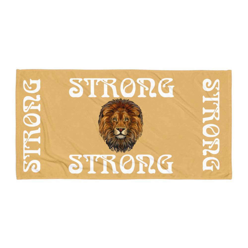 “STRONG”Fawn Towel W/White Font