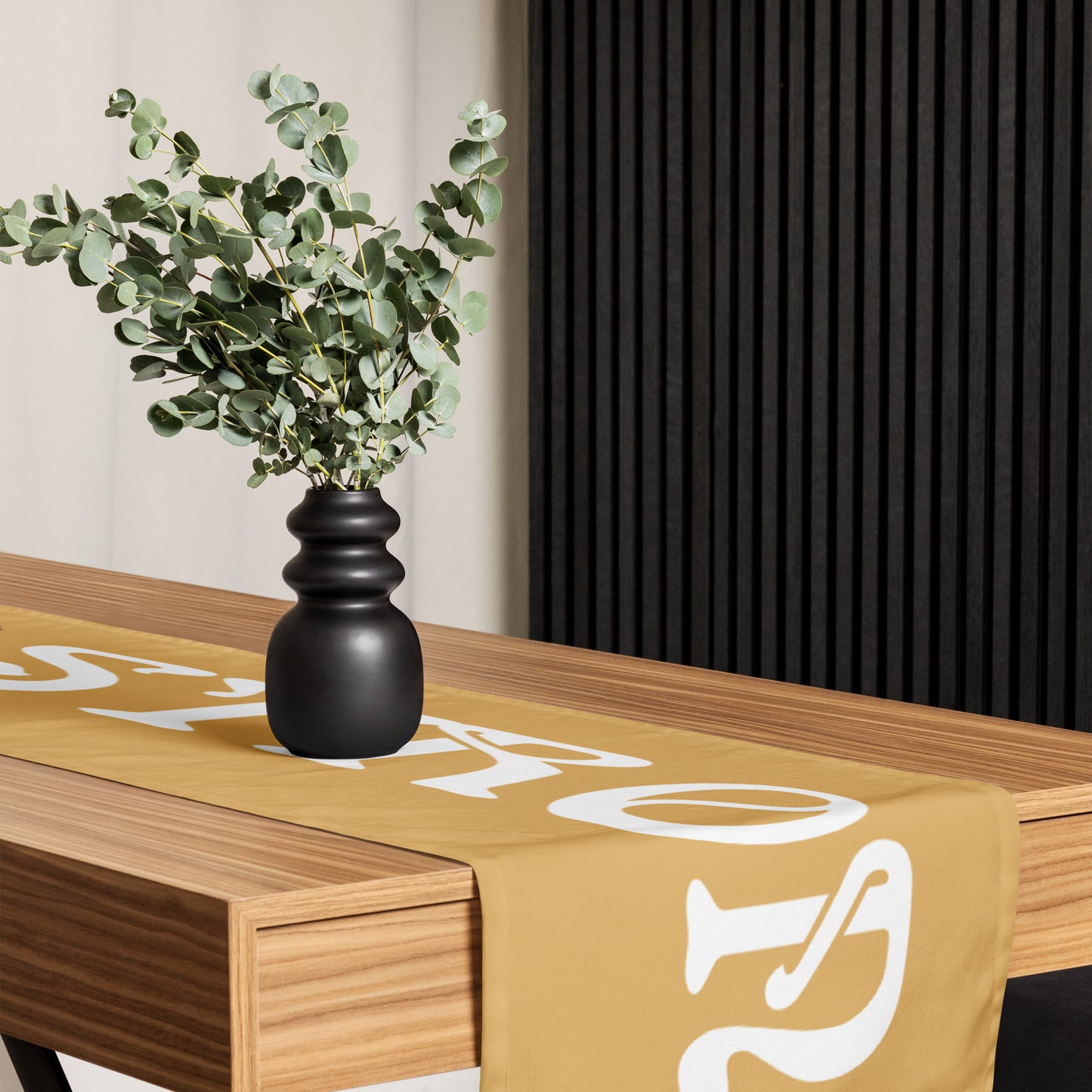 “STRONG”Fawn Table Runner W/White Font