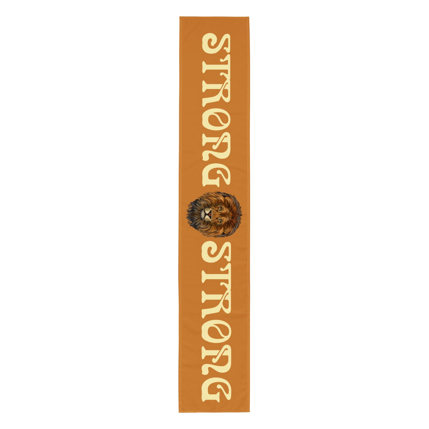 “STRONG” Bronze Table Runner W/Fawn Font