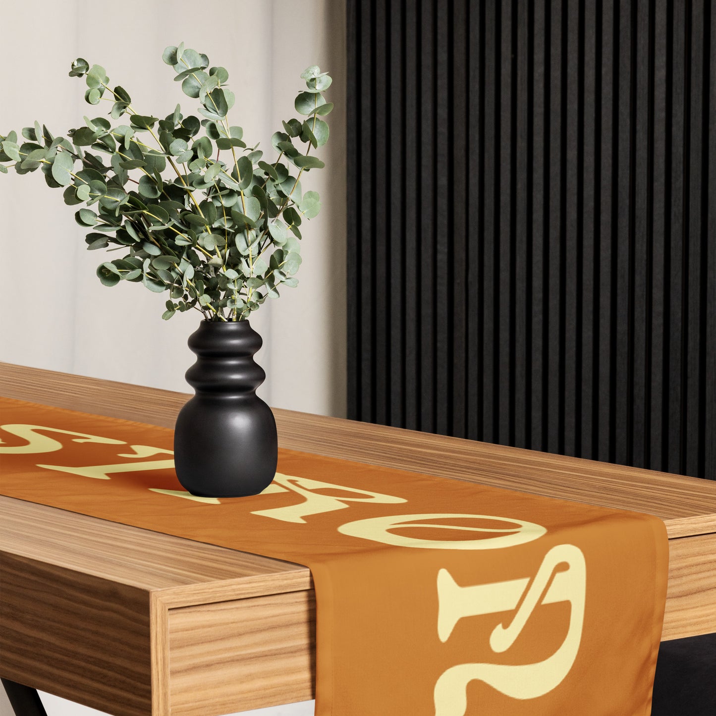 “STRONG” Bronze Table Runner W/Fawn Font