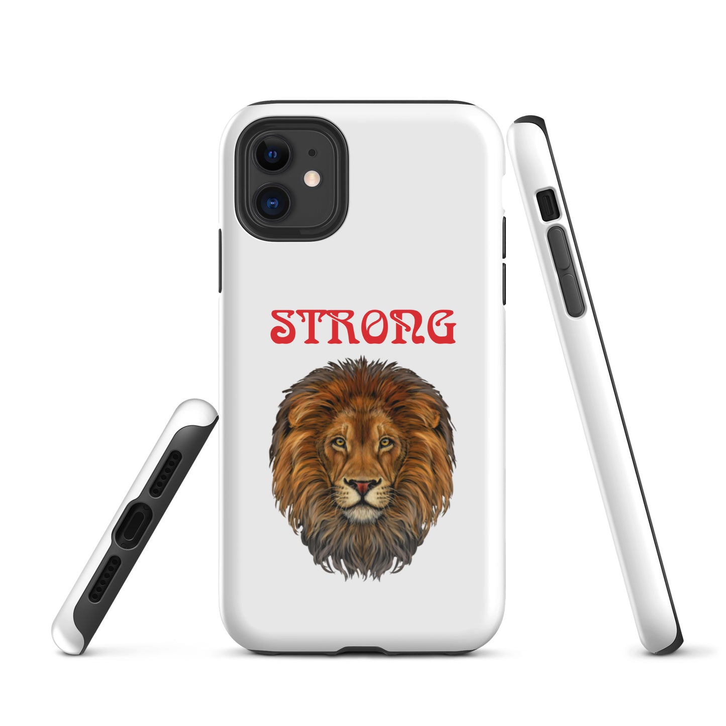 “STRONG”Tough Case for iPhone®W/Red Font
