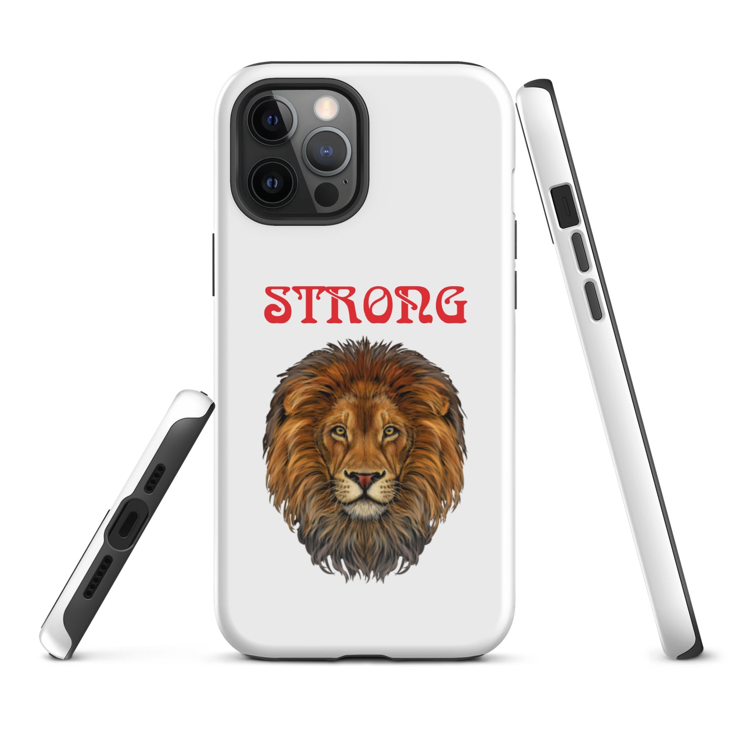 “STRONG”Tough Case for iPhone®W/Red Font