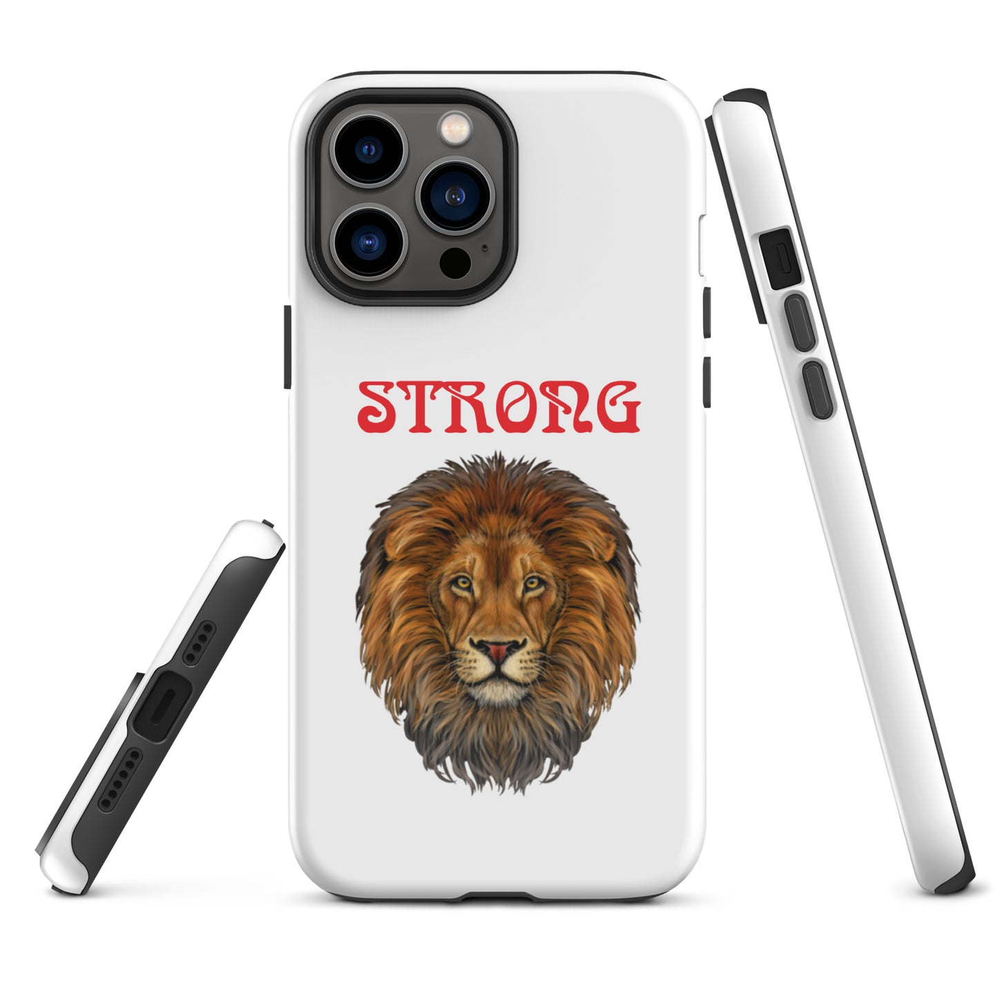 “STRONG”Tough Case for iPhone®W/Red Font