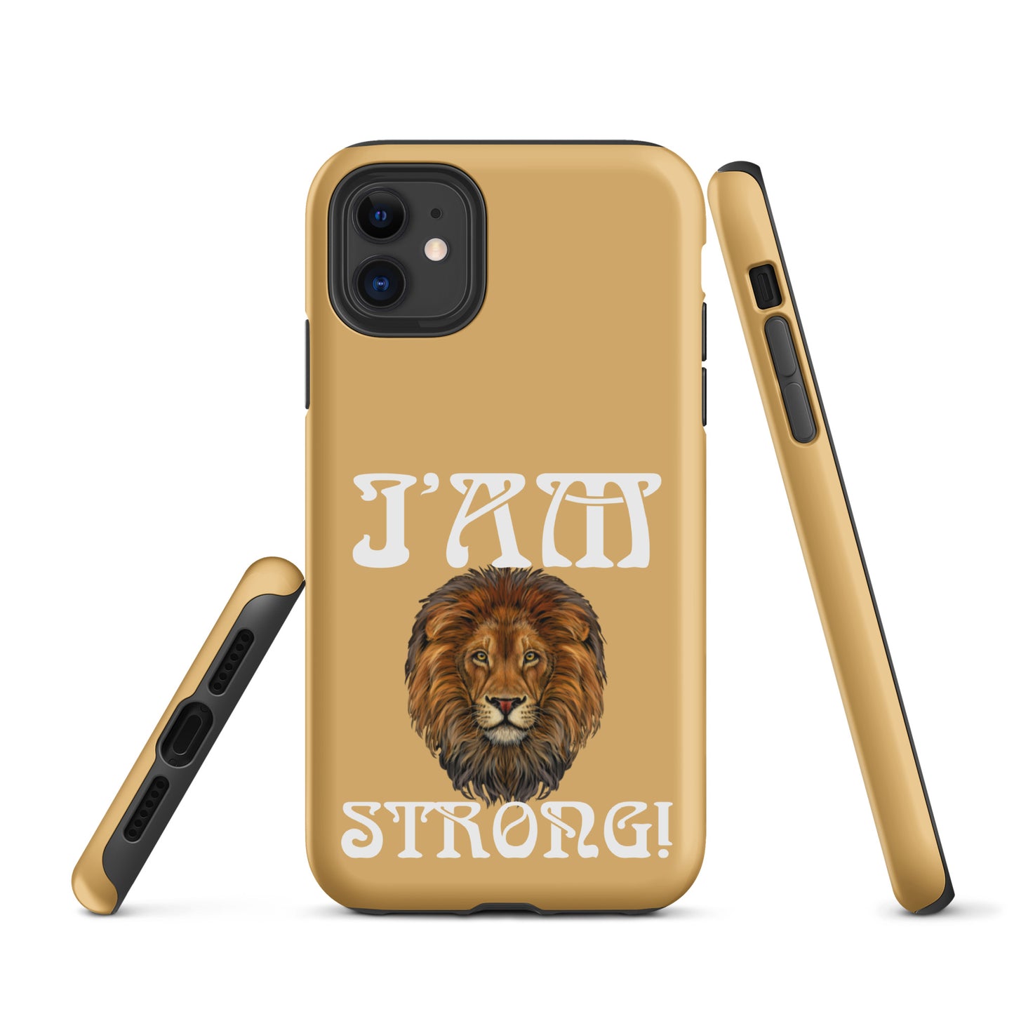 “I’AM STRONG!” Fawn Tough Case for iPhone® W/White Font