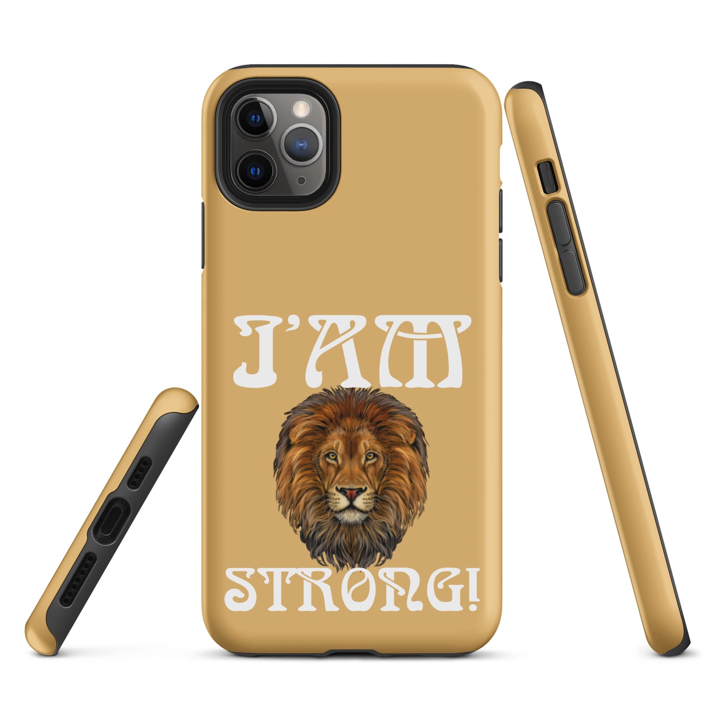 “I’AM STRONG!” Fawn Tough Case for iPhone® W/White Font