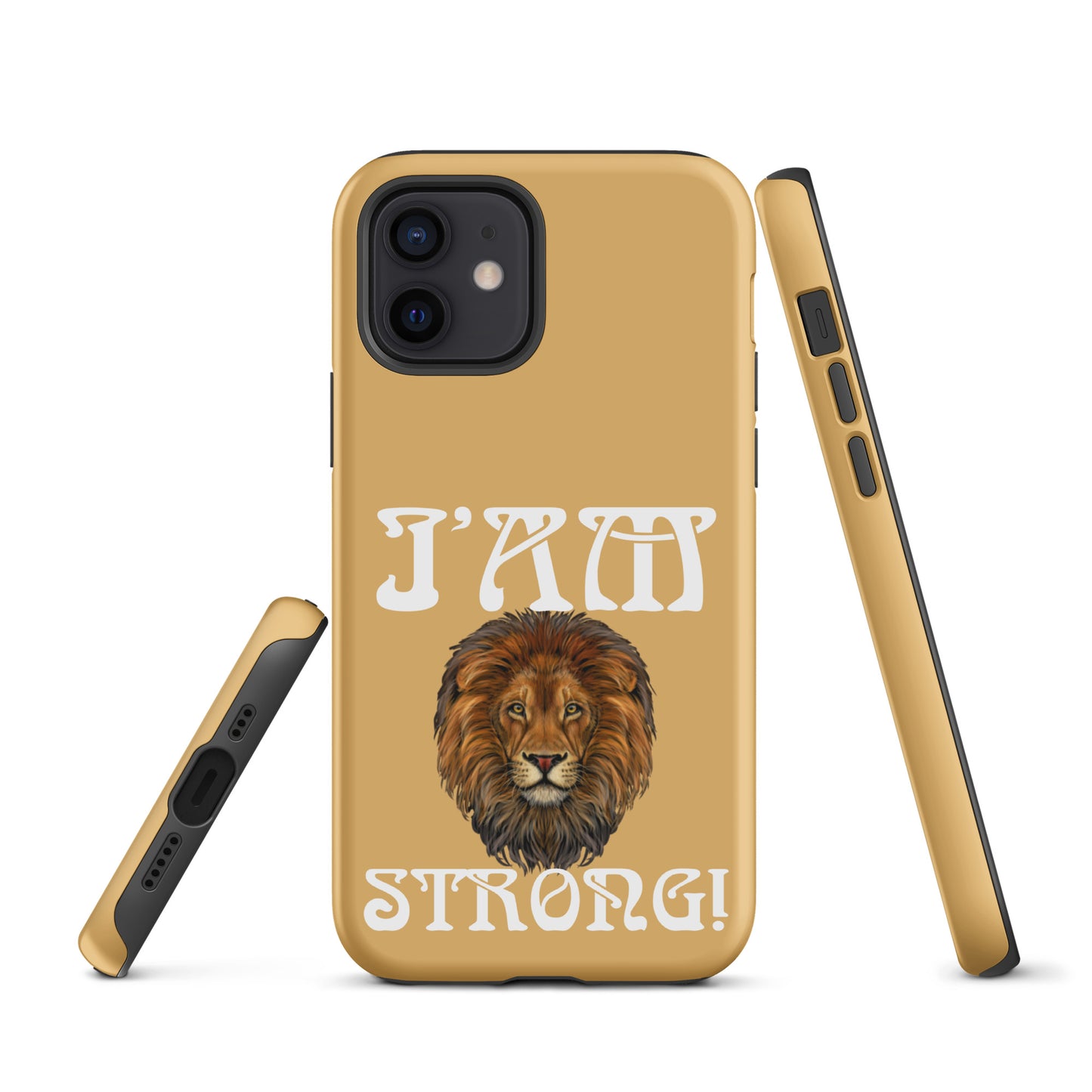 “I’AM STRONG!” Fawn Tough Case for iPhone® W/White Font