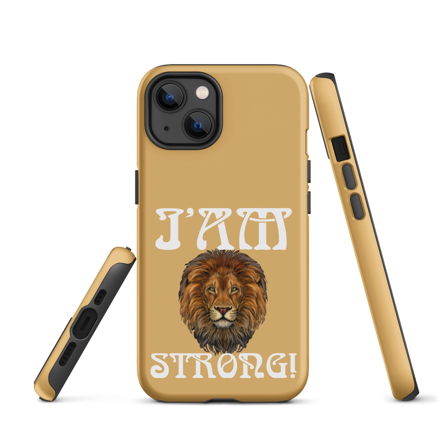 “I’AM STRONG!” Fawn Tough Case for iPhone® W/White Font