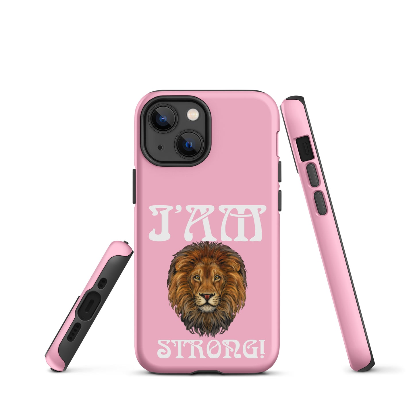 “I’AM STRONG!”Cotton Candy Tough Case for iPhone® W/White Font
